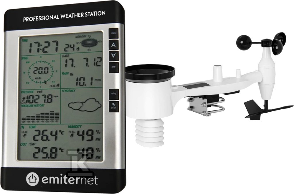 STACJA POGODOWA LCD,DCF 77,ZASIĘG 100M